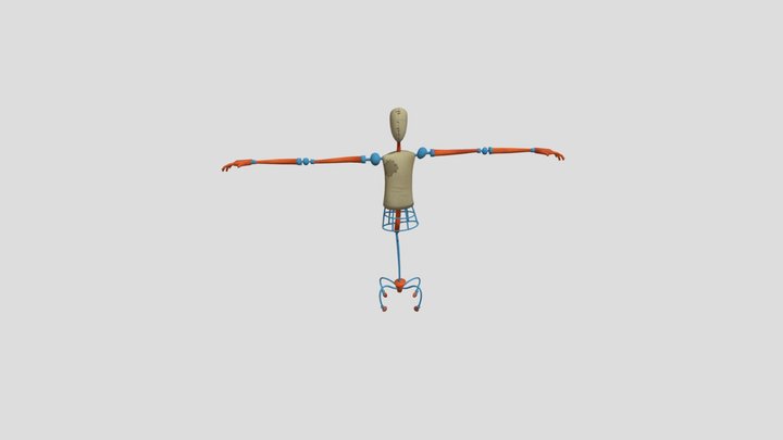 Hello Neighbor Mannequin 3D Model