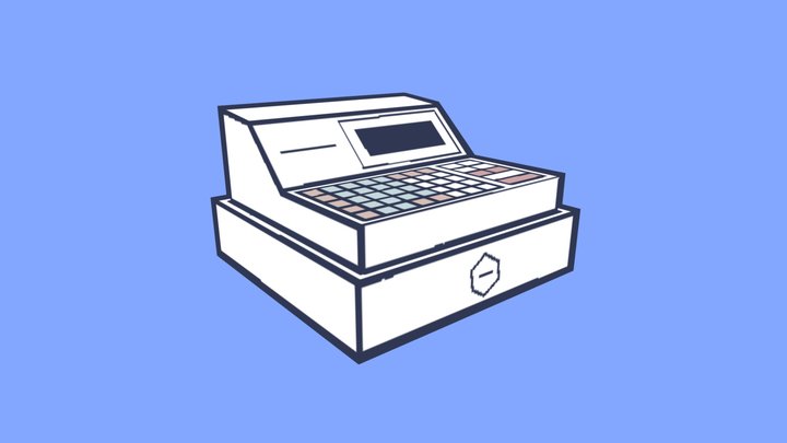 FPE-style Cash Register 3D Model