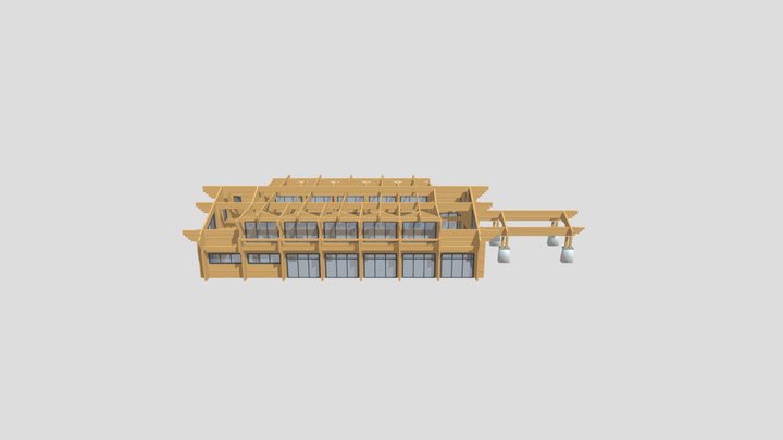 Модель гостиницы 01-6 3D Model