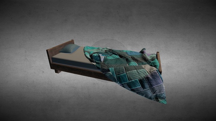 Cama Desordenada / Messy Bed 3D Model