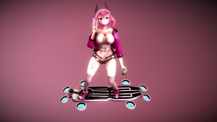 Dreamcast Girl 3D Model