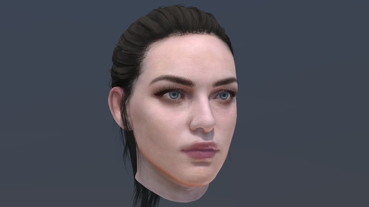 Female Head #1 3D Model