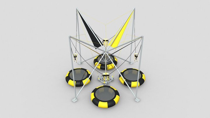 Bungee Trampoline 3D Model