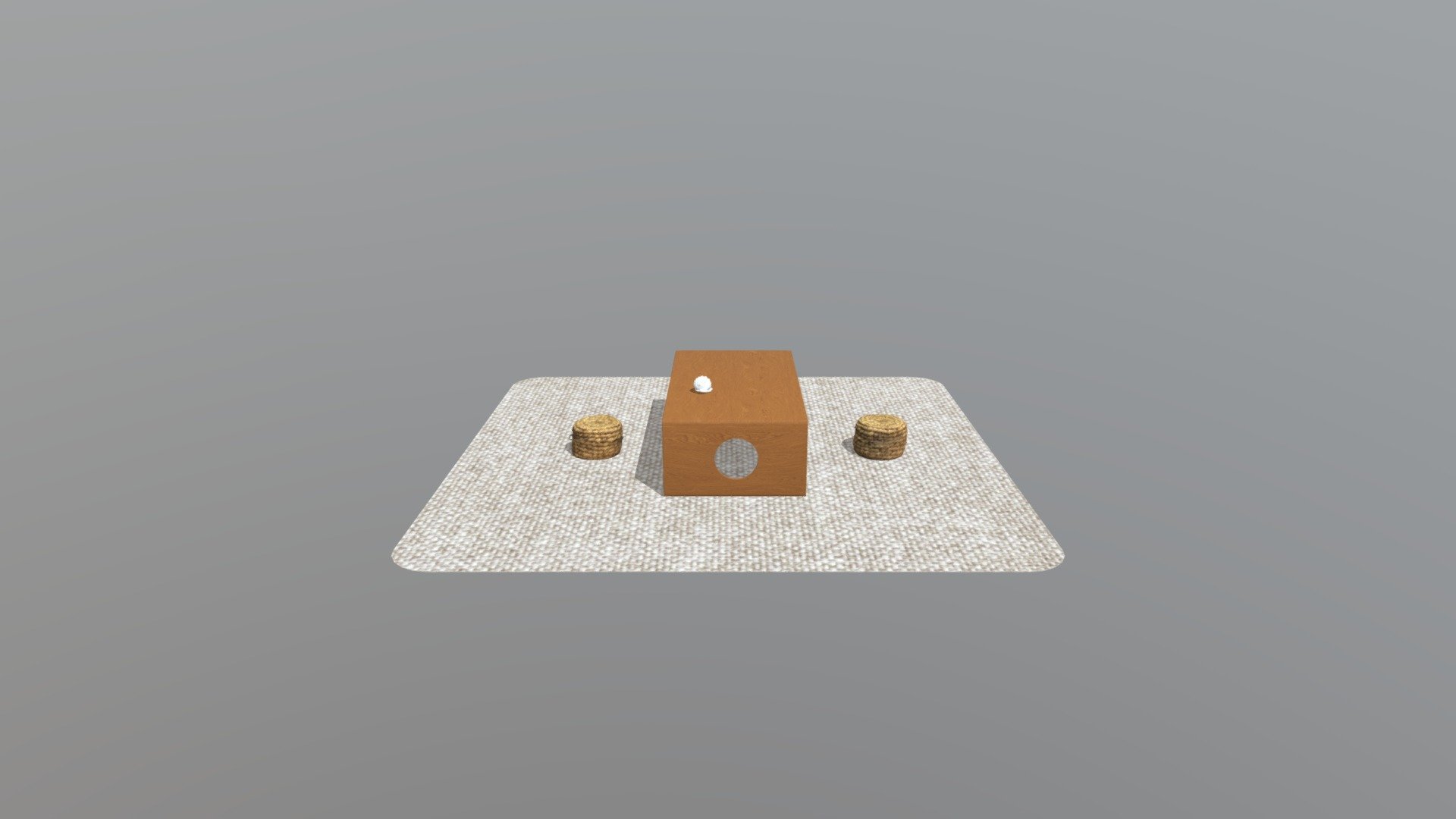 Straw seat - Buy Royalty Free 3D model by weihelp [07eac60] - Sketchfab ...