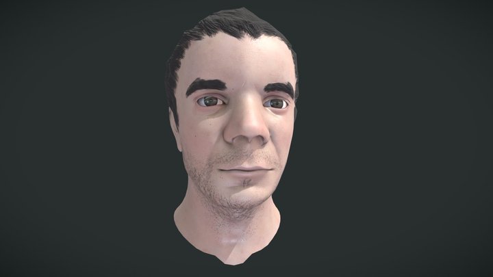Male Head 3D Model