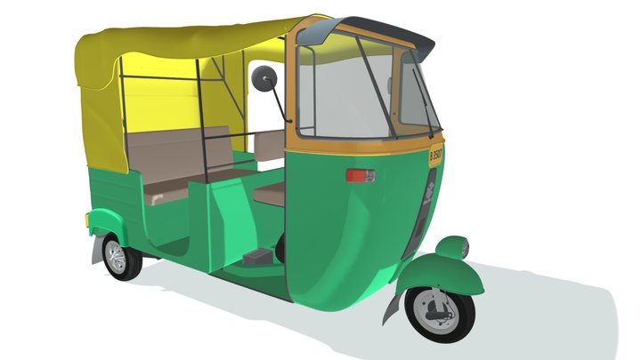 Auto Rickshaw 3D Model