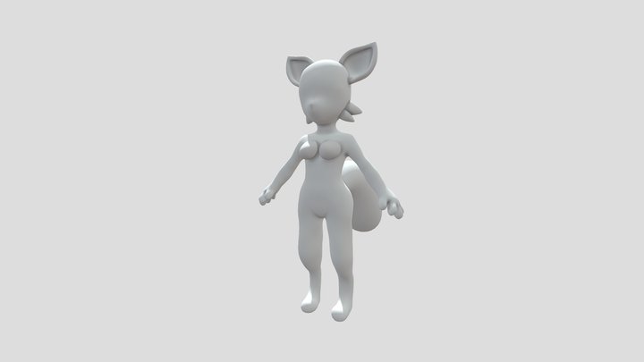 Female Furry Base Model 3D Model
