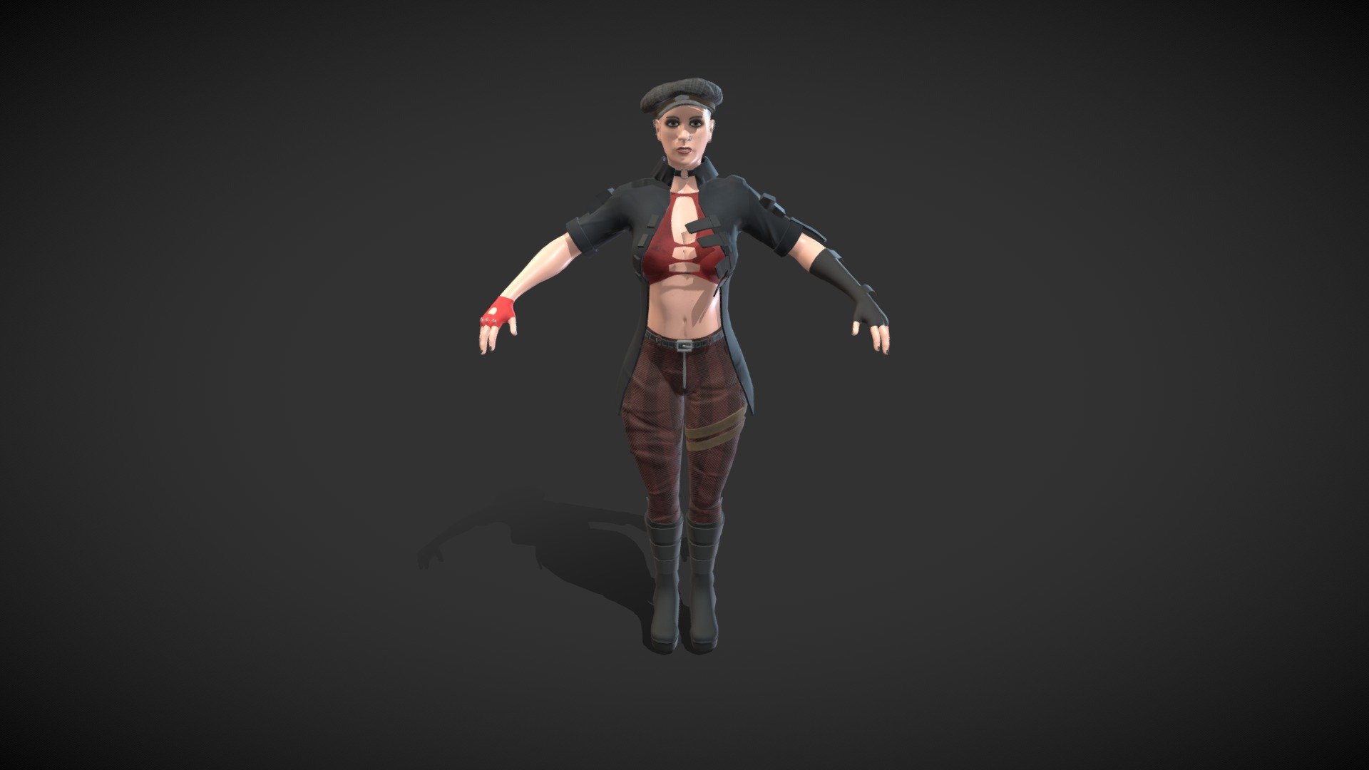 PunkGirlFinal — Sketchfab embed 3D viewer