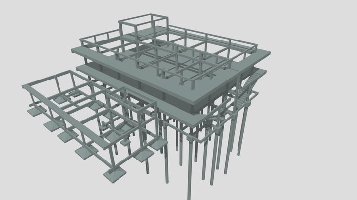 Projeto estrutural - Santana do Araguaia 3D Model