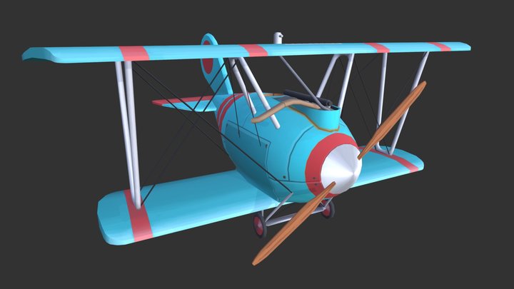 Plane - Game Art 3D Model