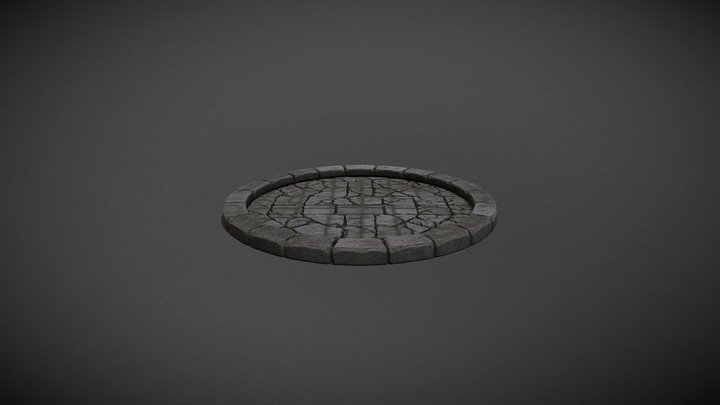 Stylized Stone Circle Platform_M – Kostenloses 3D-Modell STL