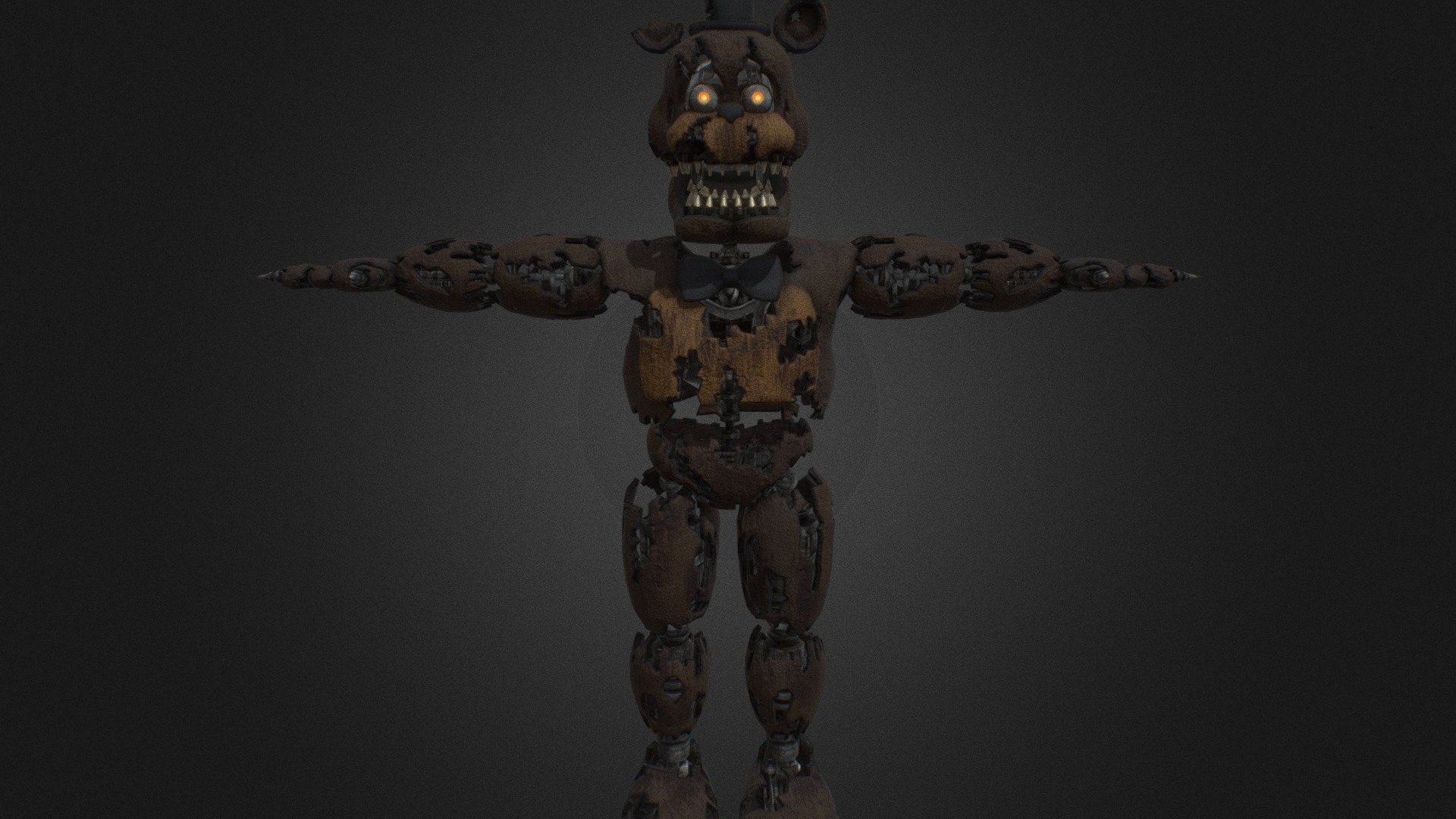 Nightmare Fredbear  Five Nights at Freddy's 4 - 3D model by juztandy  (@juztandyyy) [7bdb511]