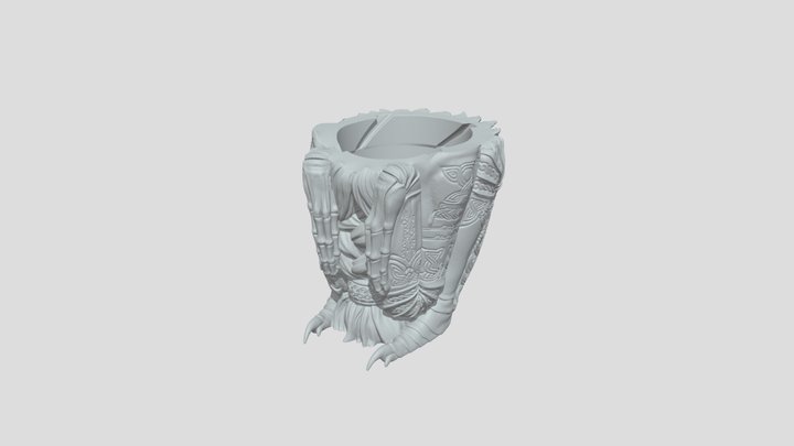 Sitting Dwarf_Body 3D Model