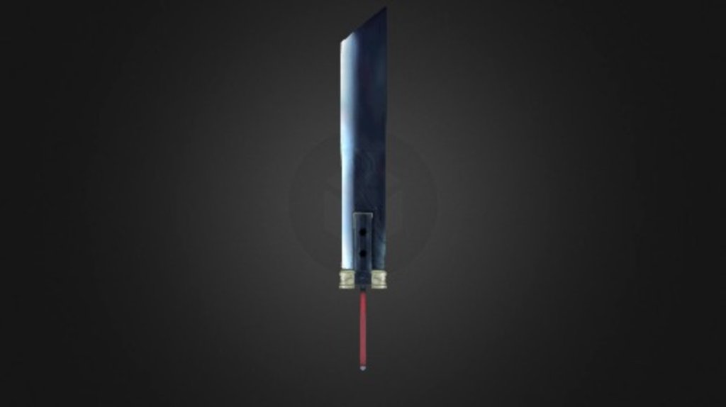 Sword Final Fantasy Fanart — Sketchfab embed 3D viewer