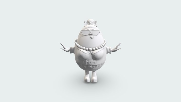 Ms Egg 3D Model