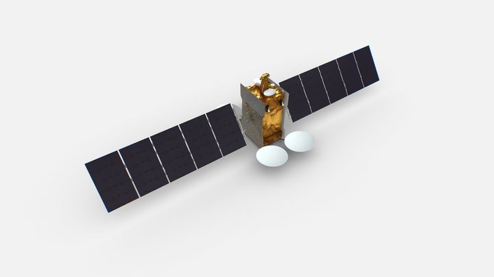 Telecom Satellite 3D Model