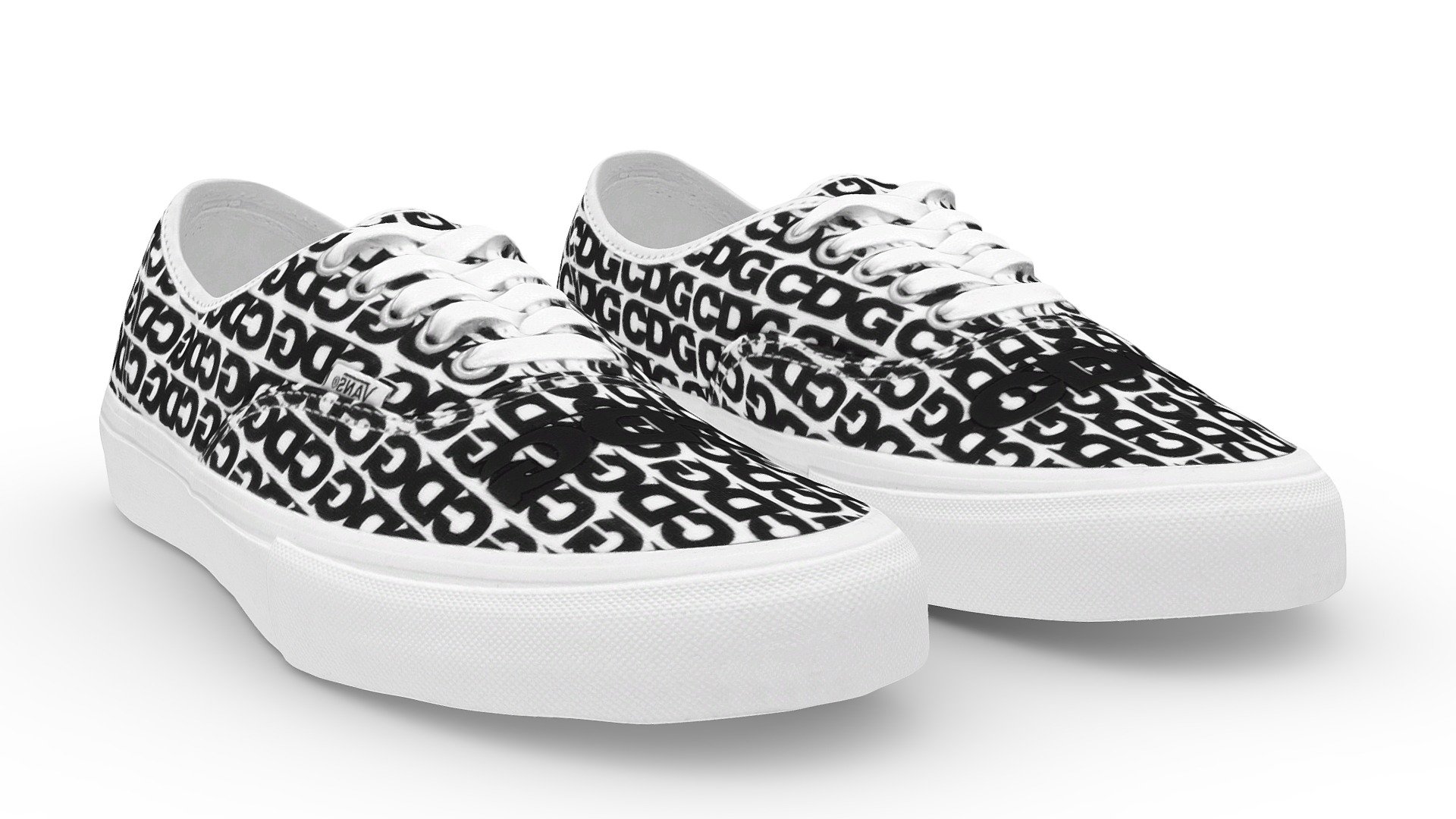 Vans Authentic Comme Des Garcons CDG - Buy Royalty Free 3D model by ...