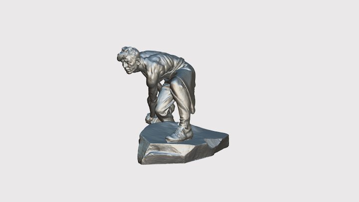 Bronzesculptur 3D Model