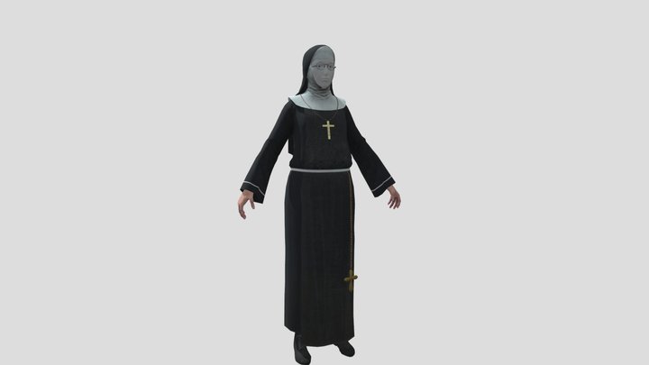 Evil nun 3D Model