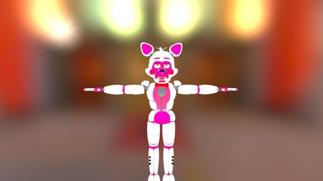FNaF Sister Location - Funtime Foxy Fixed 3D Model