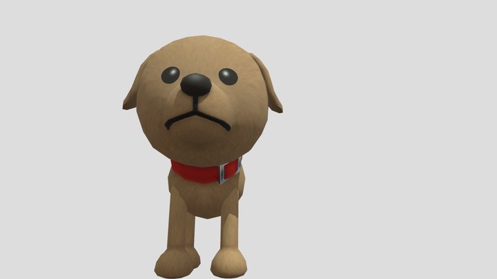 Wii U - Wii Party U - Animals - Dog 2 3D Model