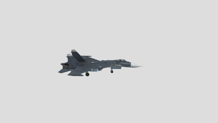 East_Fighter_Su33 3D Model