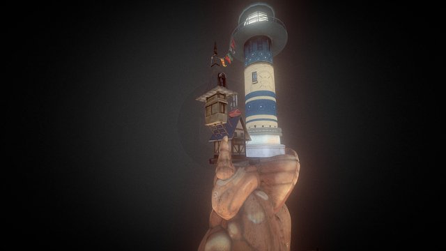 Le Phare Lighthouse 3D Model