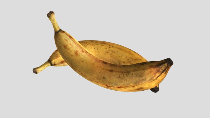 Overripe bananas 3D Model