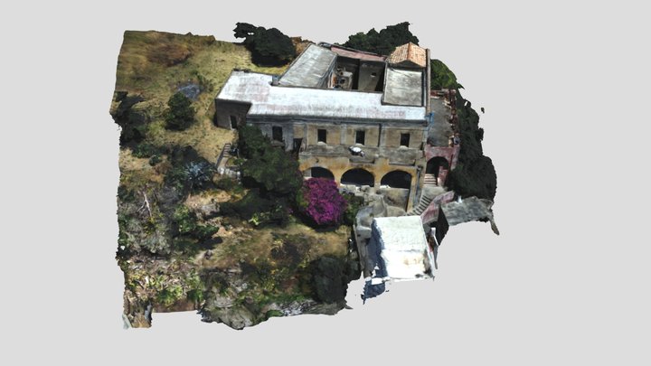Aeolian villa from Drone Photogrammetry 3D Model