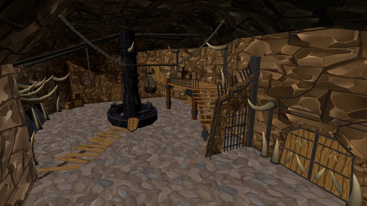 Orc Blacksmith / Forge 3D Model