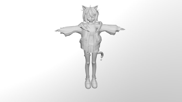 2nd Character (anime) 3D Model