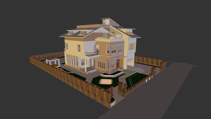 Nhà bác Thắng  - Sơn Tây 3D Model
