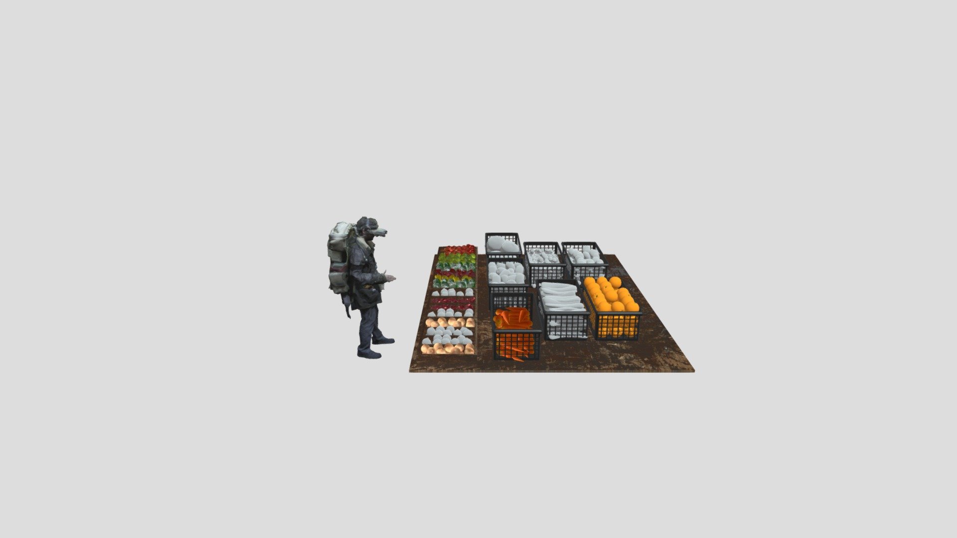 Box And Fruit — Sketchfab embed 3D viewer