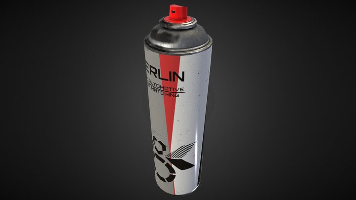 Spray Paint Can 3D Model