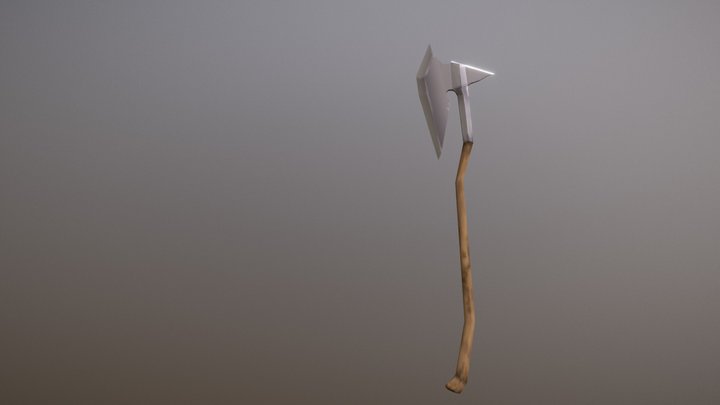 Barbarian War Axe 3D Model