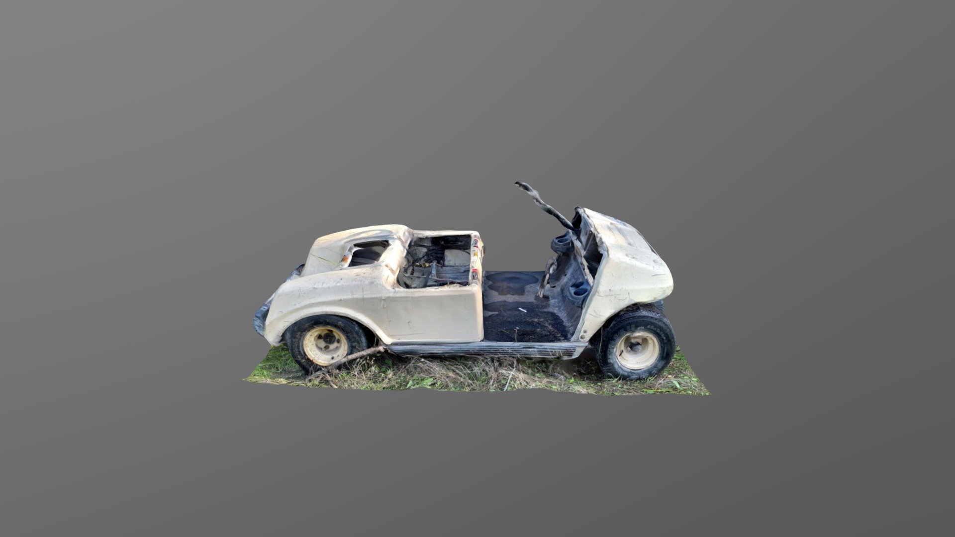 Abandoned Golf Cart