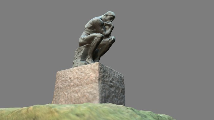 Auguste Rodin / The Thinker [Enlarged] @Ueno 3D Model