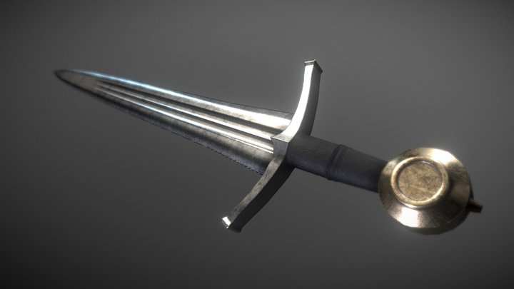 [PBR] Medieval Sword 3D Model