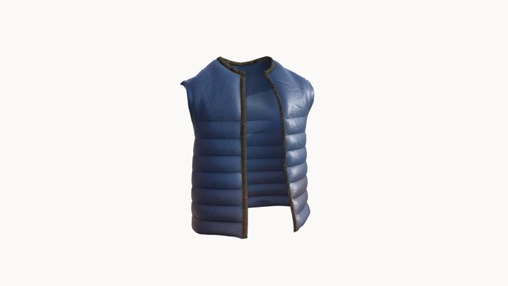 low poly Leather Jacket 3D Model