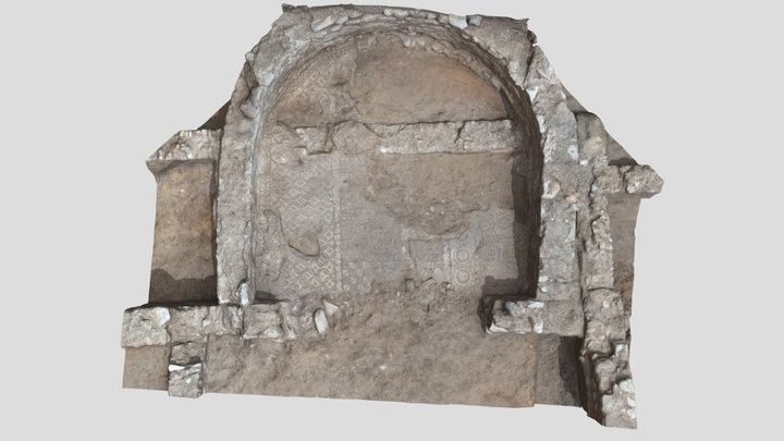 Mosaico ábside Villa Petraria 3D Model