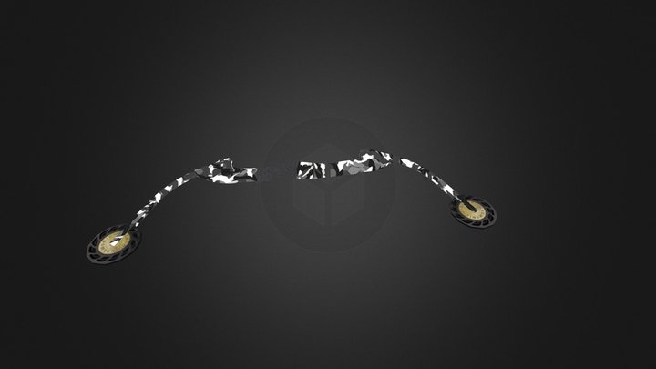 compound bow textured 3D Model
