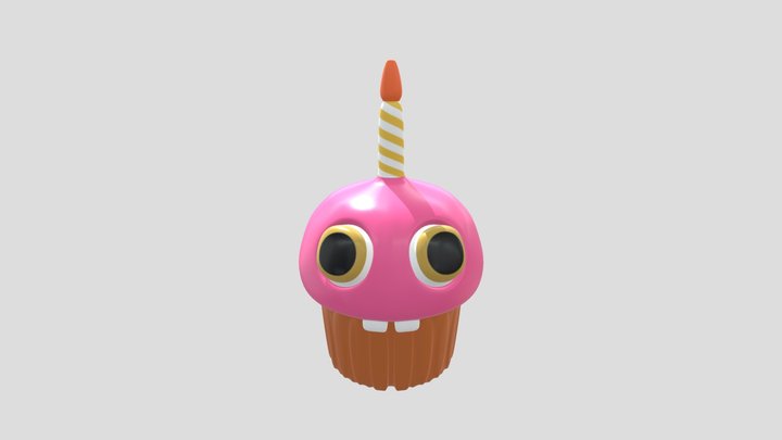 Carl Cupcake LOD0 3D Model