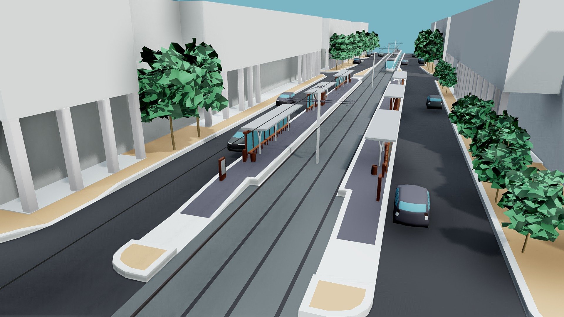 Insertion-tramway - 3D model by buttarsf [07ff7ec] - Sketchfab