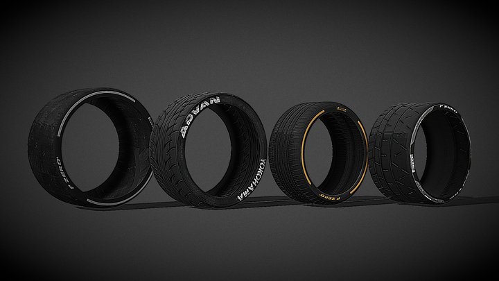 [FREE] Sport Tire Pack - by SDC – Free 3D Model STL