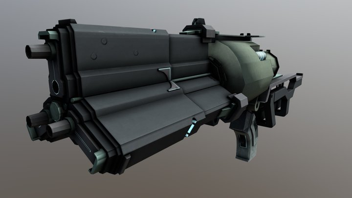 Pulse rifle 3D Model