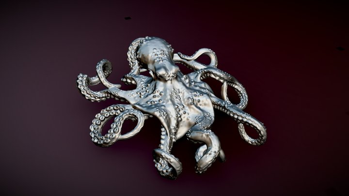 Octopus pendant 3D Model