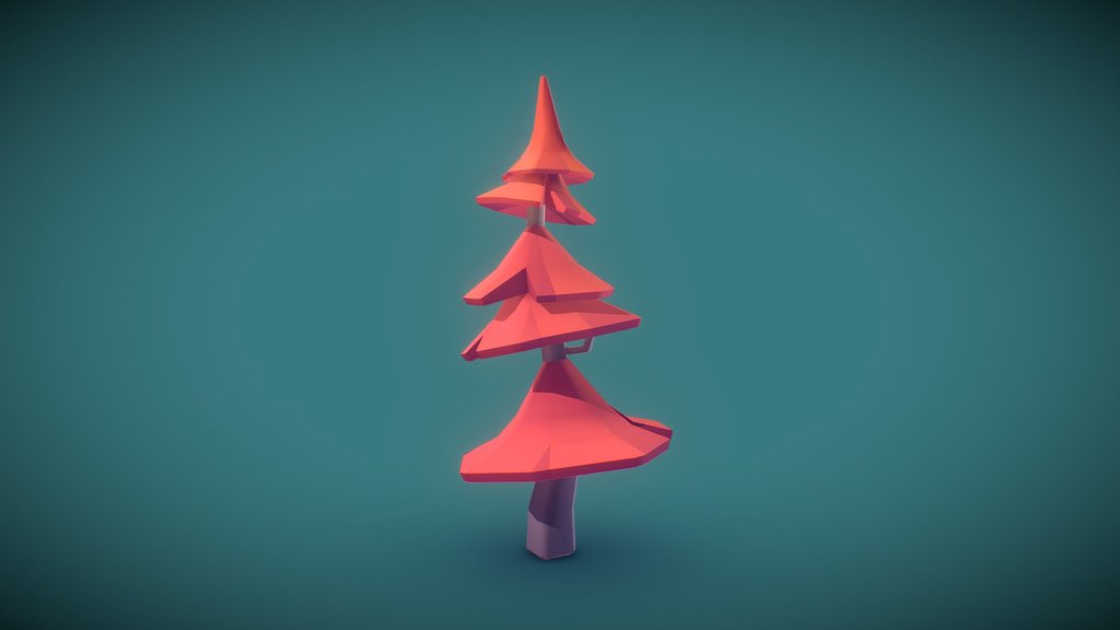 Pine Tree - Proto Series - Free — low-poly nature 3D model by BitGem