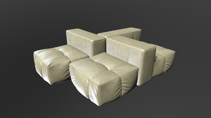 Mini Sofa 3D Model