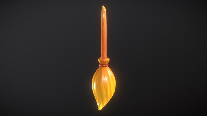 Toony broom 3D Model