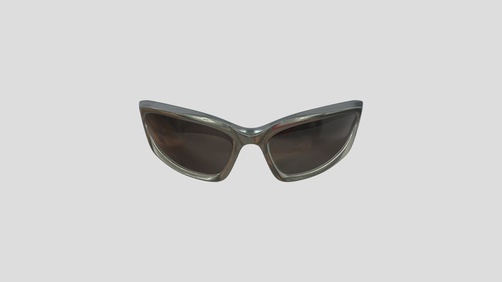 White Cat-Eye Sunglasses y2k